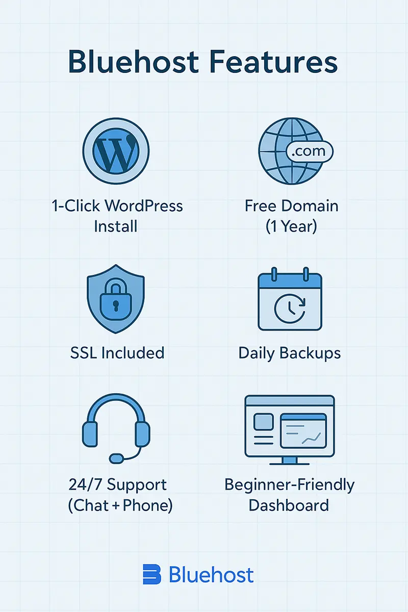 Bluehost Review Key Features