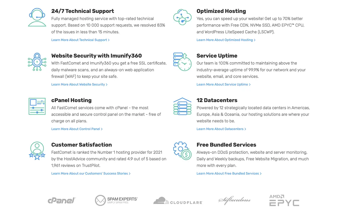 FastComet Features