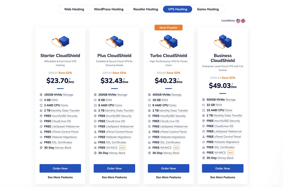 NameHero Review VPS Pricing Plan